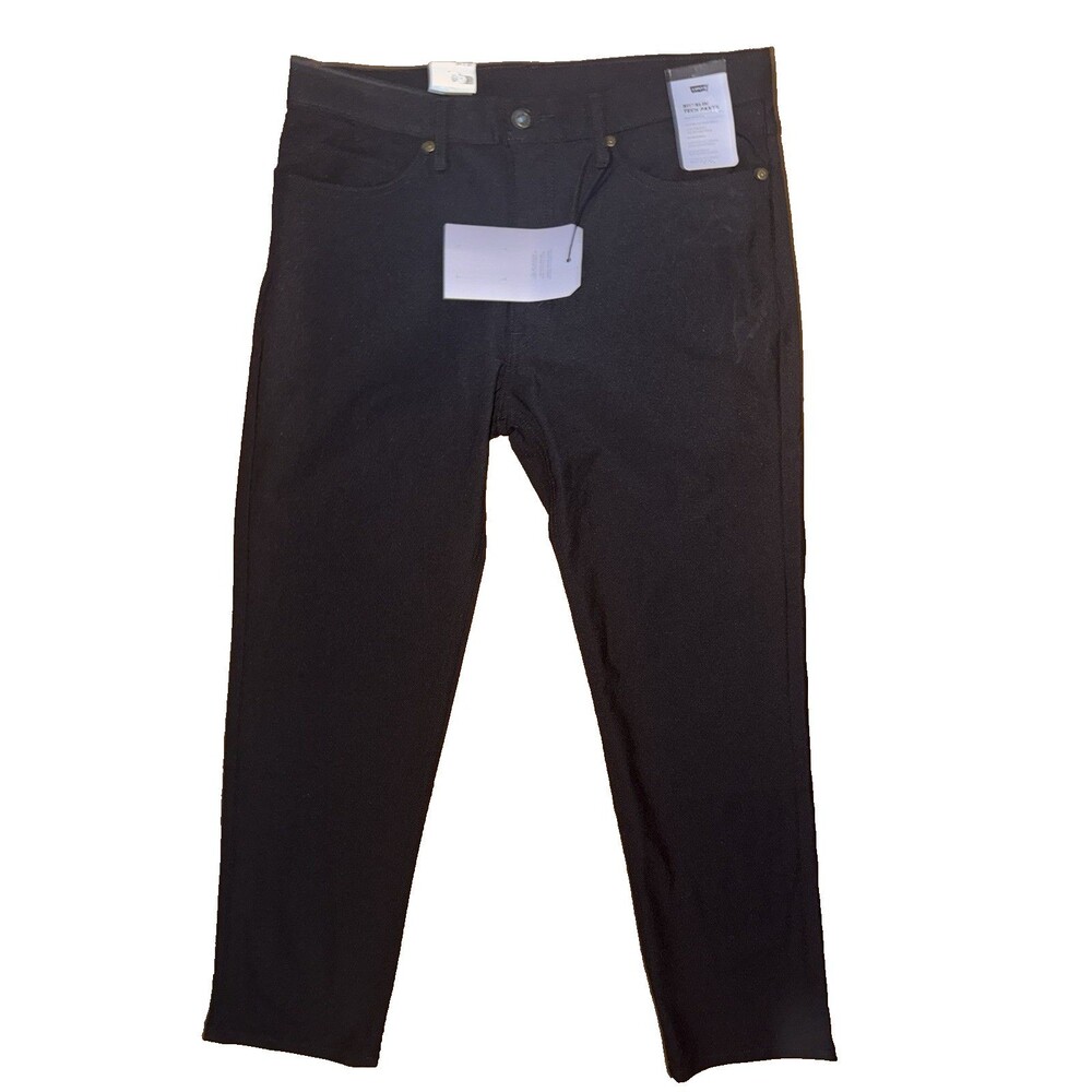 NWT Levi's Mens 34x30 511 Slim Tech Black Pants High Stretch